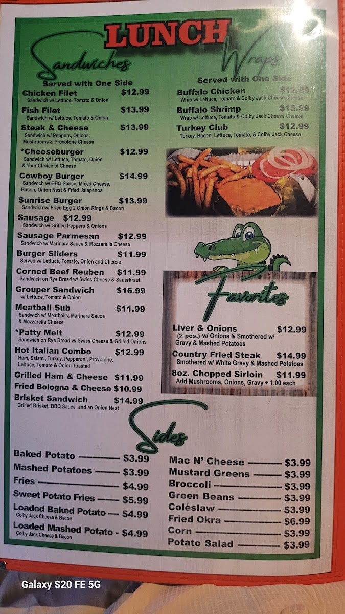 Papa Willies Bar and Grill Menu - Image 2