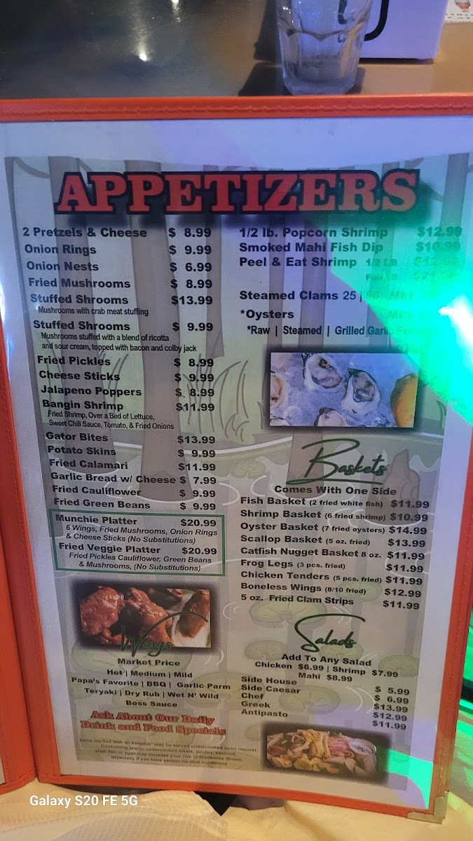Papa Willies Bar and Grill Menu - Image 4